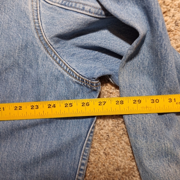 LEVI'S Men’s Trucker  Denim Jean Light Blue Jacket Size XXL Distressed  Grunge - Picture 10 of 10